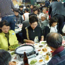 初日の夕食の様子