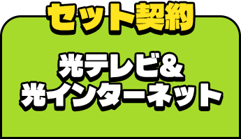 セット契約 光テレビ&インターネット